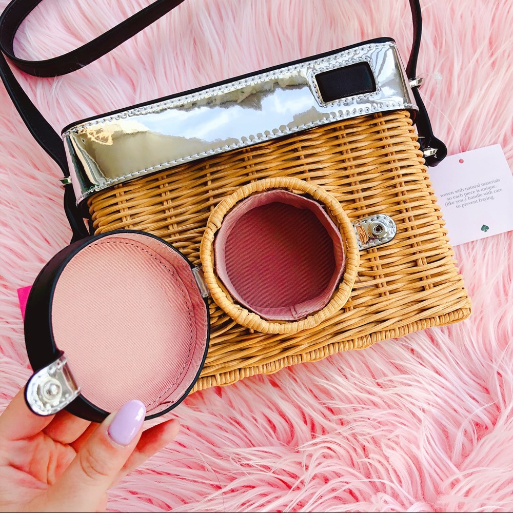 ✨HP✨Kate Spade Camera Straw Bag - Picture 3 of 8